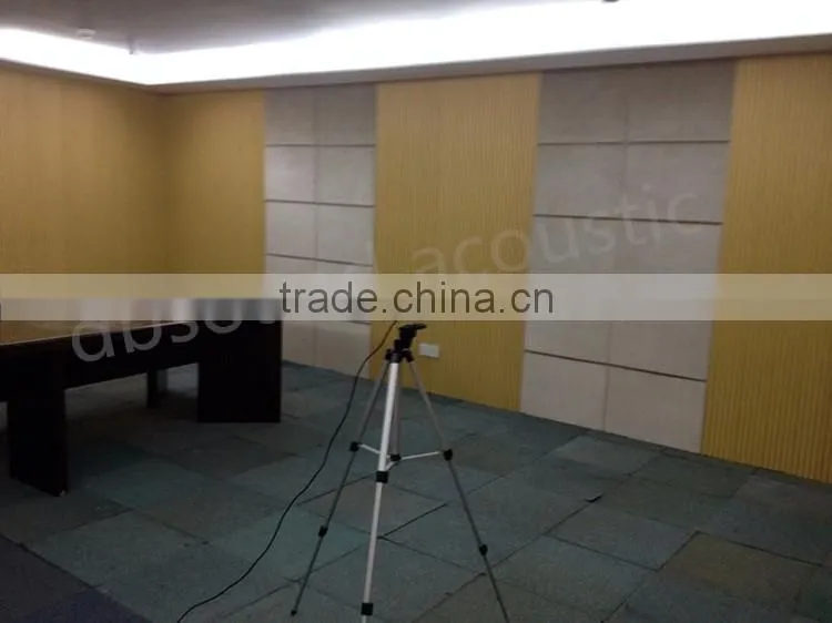 WPC perforated sound absorbing acoustic panel 159*10mm