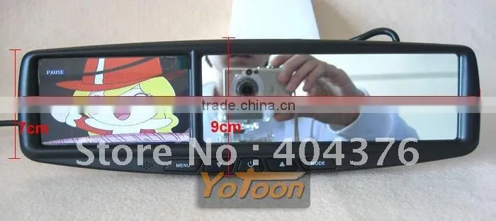 Yotoon 4.3 car rearview monitor / TFT Color LCD Screen Car Rearview Mirror Monitor