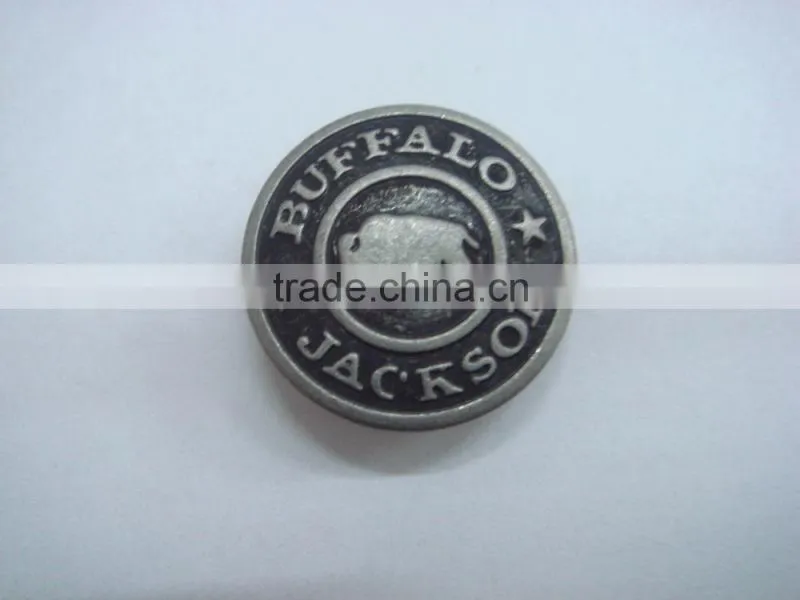 18mm immemorial engraved metal snap button for garment
