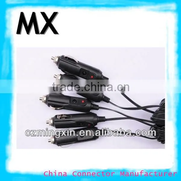 12V ac adapter american style LED light plug cigarette lighter plug cigarette lighter to plug