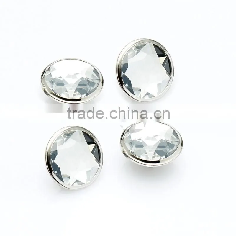 High Grade Fashion Nickel Rhinestone Buttons For Jeans