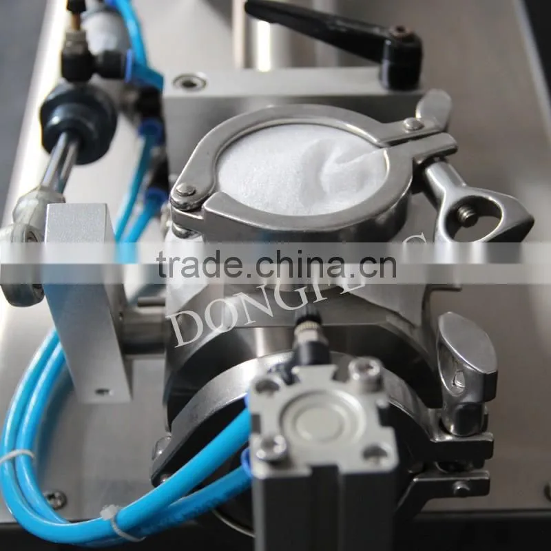 2016 SS304/316 semi-automatic particle liquid sauce filling machine-SGF