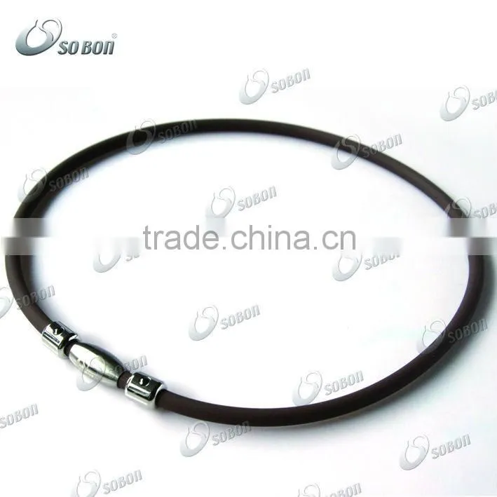 Magnetic silicone snap beaded necklaces