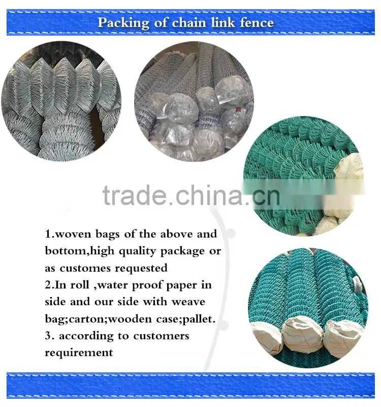 china supplier cheap hot-dipped used chain link fence for sale from Hebei