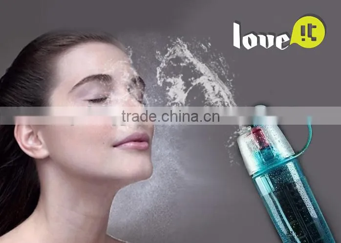 OEM New Design Mist Spray Sport Outdoor Water Bottle Side Handle