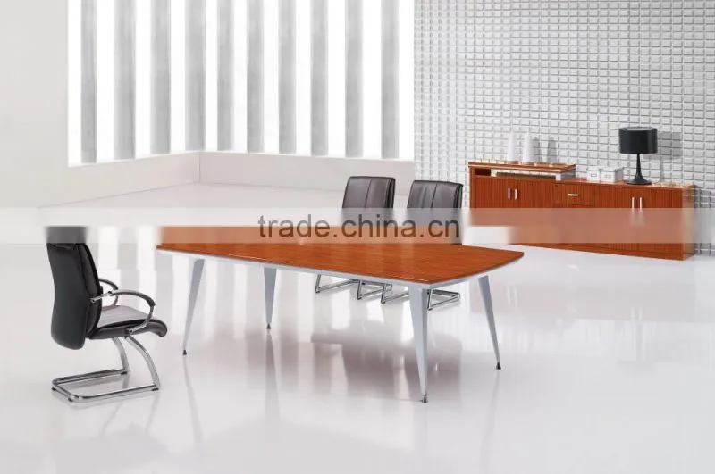 latest custom made products veneer finished design office furniture conference table