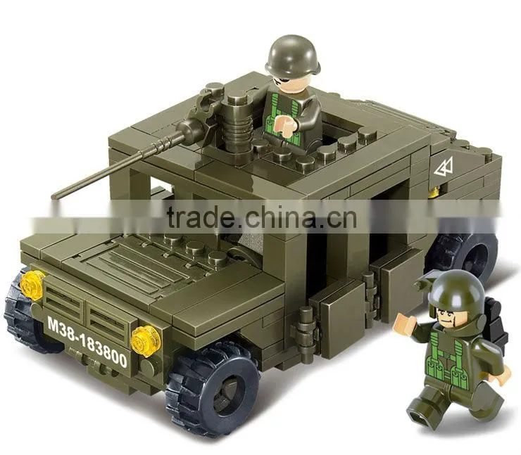 bd-7530297 children building block Army force plastic intelligent building block 175pcs