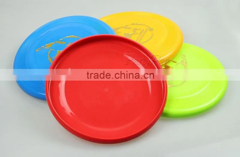 Philippines Market 2015 BSCI factory cat toys for kids Soft PE 23cm Dia Plastic Frisbee for sales