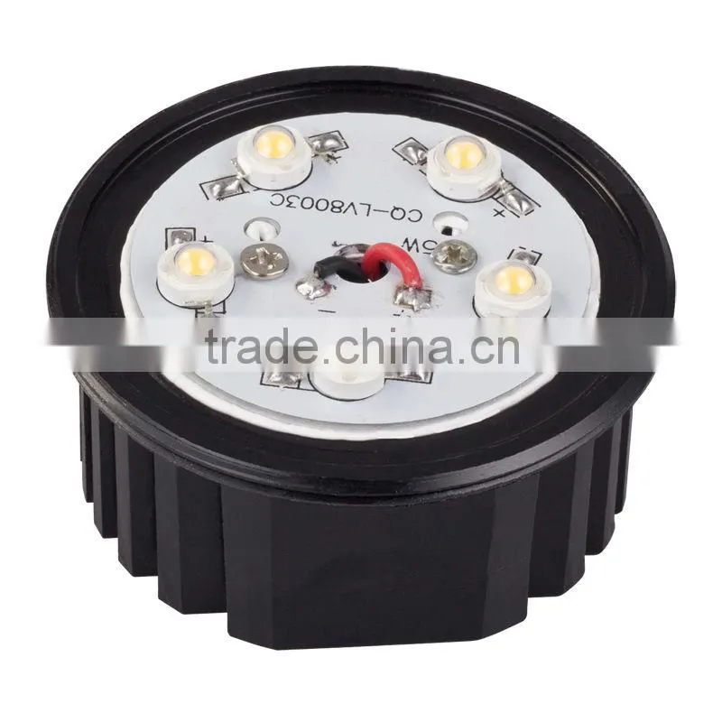 Super Bright 450lm 5W 360 degree rotatable Hole size 90~95mm silver led spot light