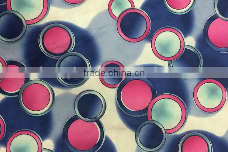 polyesret viscose blend forwomen fabric 100% printed rayon fabric