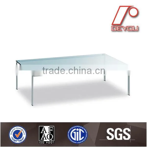 round glass top stainless steel coffee table CT-075