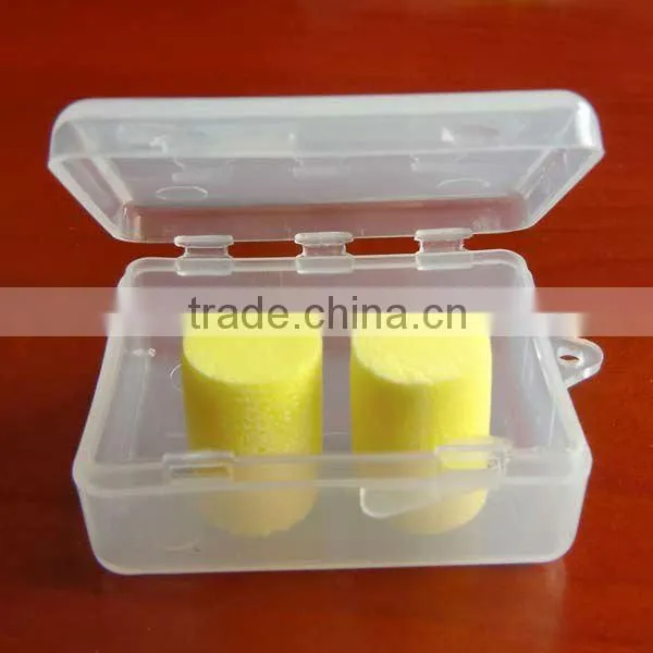 2016 hot selling ear plugs 33db PU foam hearing protection soundproof earplugs in pp box