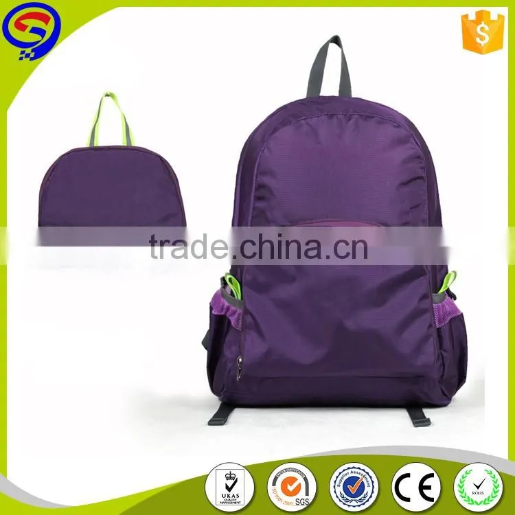 hot selling! cheap price! Free Sample! Waterproof foldable Nylon backpack