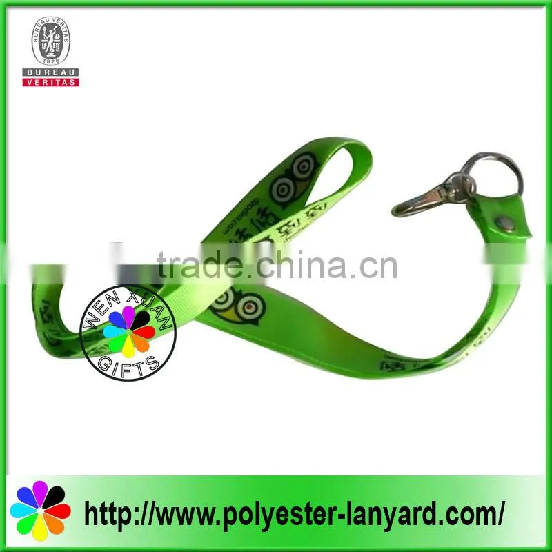 Customized fine woven lanyard