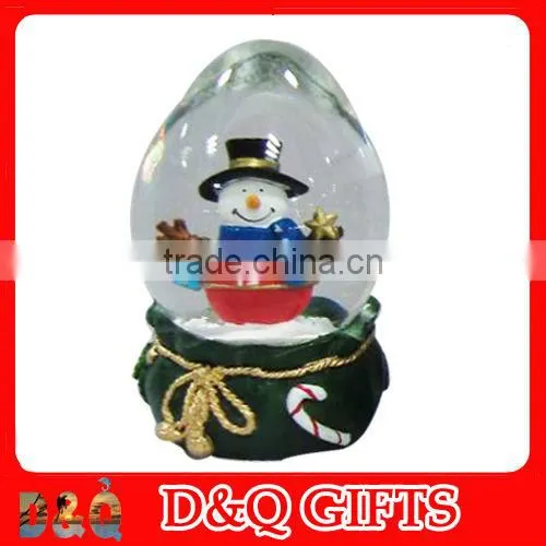 Snowman design Christmas snow globes,water globe