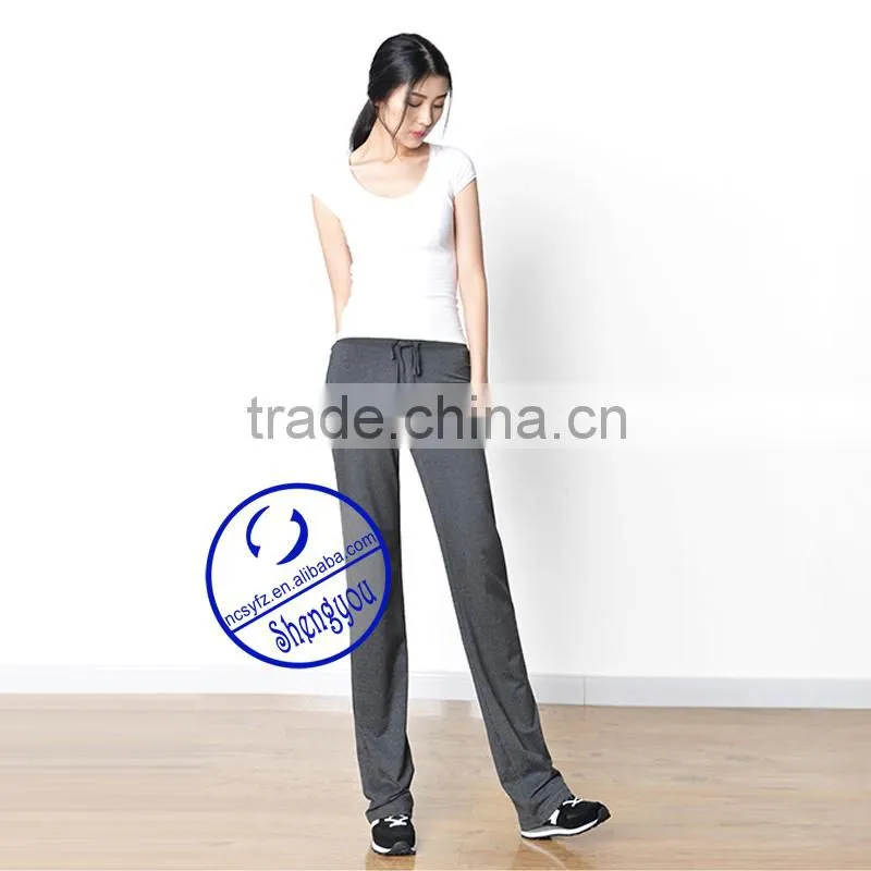 Custom cotton spandex whoelsale jogger pants for women