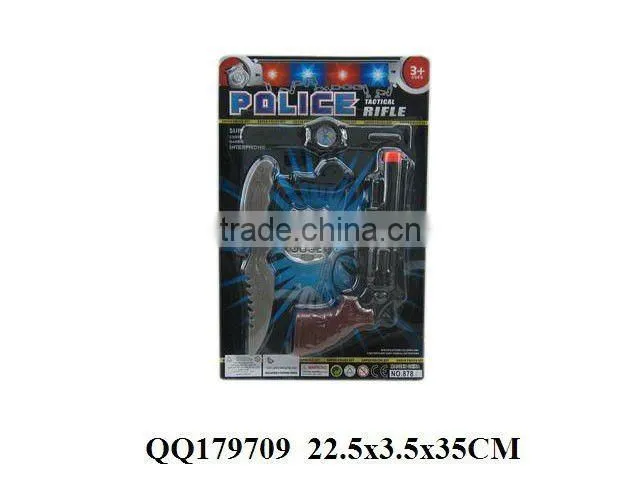 Lifelike police play set, plastic police game