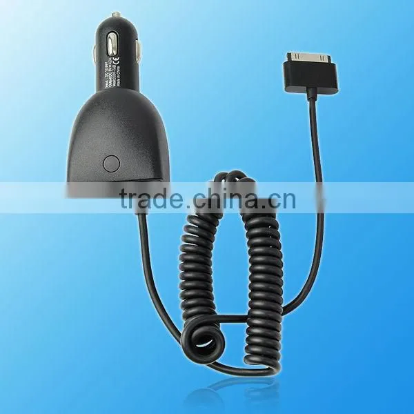 Phone accessories dual usb car charger with cables Manufacture in China