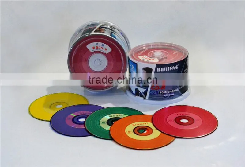 RISHENG CD-R / blank color cd-r 52x 700mb
