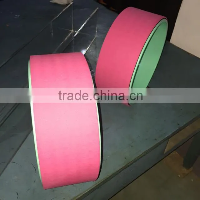 40x15cm size Factory wholesale different colors back training PVC Yoga wheel