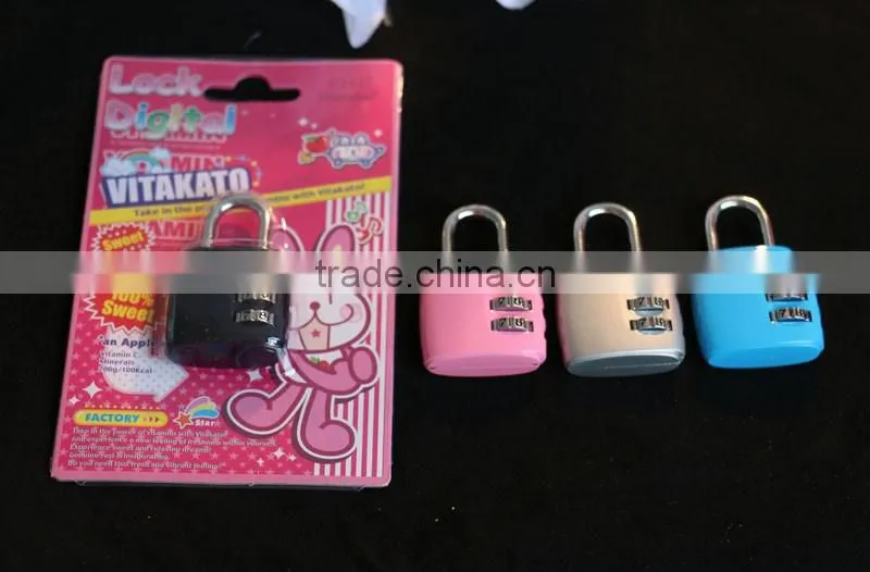 4 colors 3 digits metal combination locks