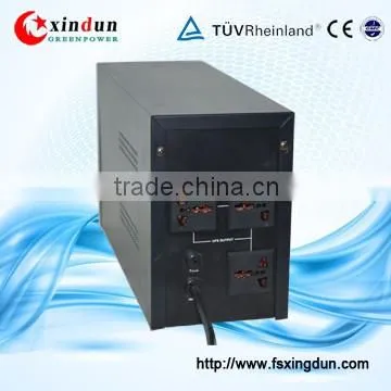 Modified Wave 12VDC 220VAC Single Phase LED 1000VA/600W Portable Inverter with Built-in 7.2AH*2 Battery Backup UPS