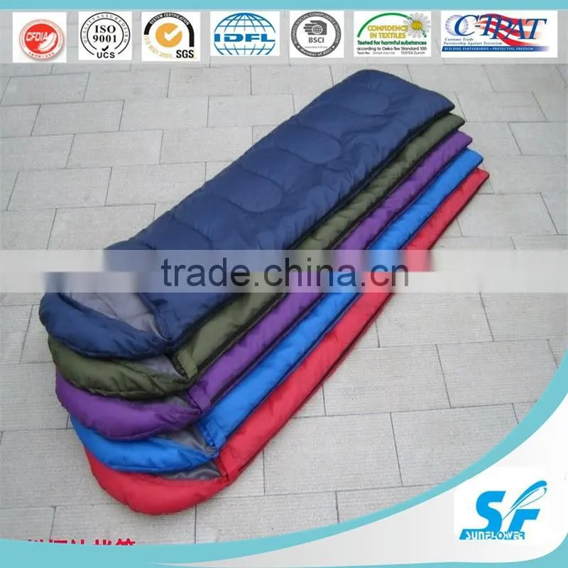 green color sleeping bag
