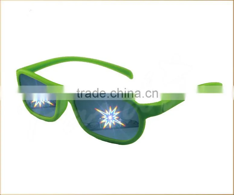 HOT Festival 3D plastic diffraction glasses,fireworks glasses