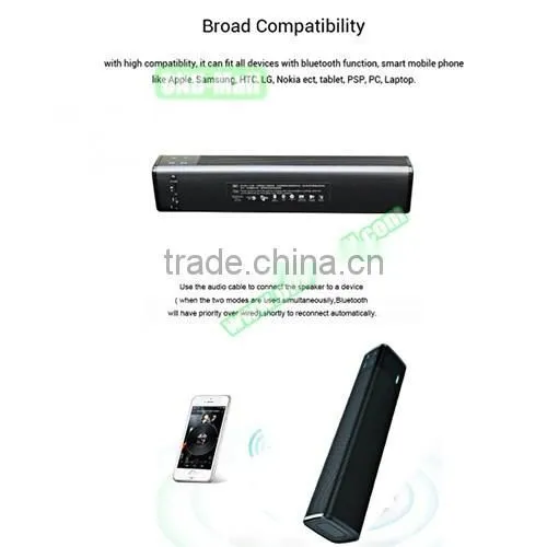 OEM Portable Bluetooth Speaker with Mic & Handsfree for Smartphones, Wireless Bluetooth Speaker