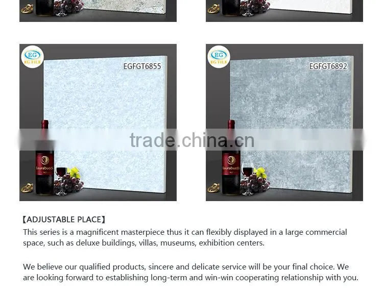 Wear resistant metallic glazed imitation european style gloosy floor tiles