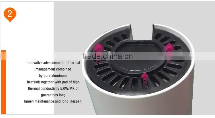low small power dimmable led track light 6watt CE SAA