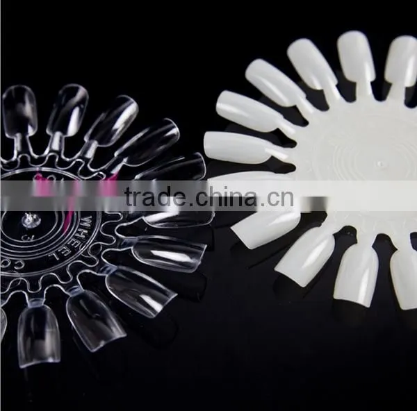Nail art polish color display chart factory provide free sample