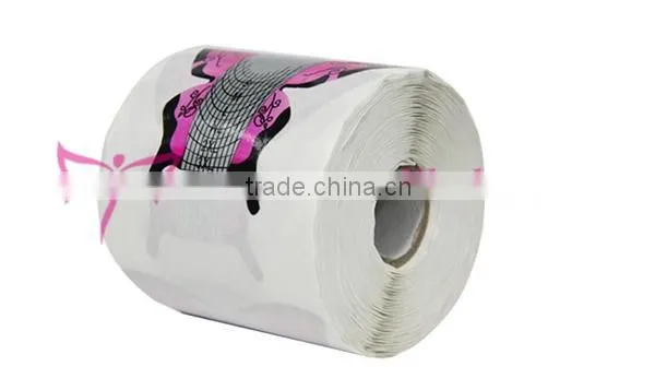 Popular Purple Butterfly Paper Nail Extension Tool Nail Art Form for Nails