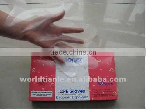 plastic pink gloves for various kind of usage