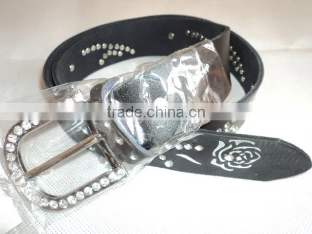 Genuine leather belt women
