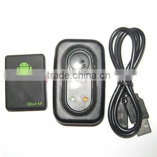 Recall GPS Position with SOS Button 850/900/1800/1900MHz Voice Trigger Mini A8 Gsm Bug