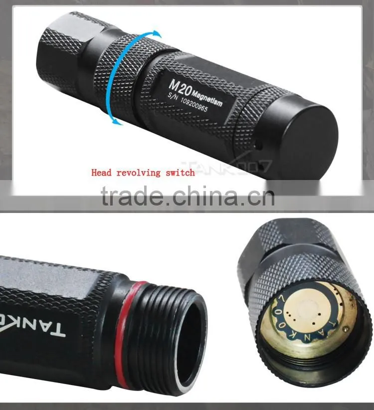 2016 portable LED work light Tank007 M20 magnetic LED flashlight