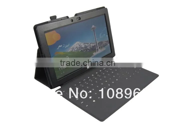 Stand Leather Case For Surface RT,Surface RT standing leather case,Black Color