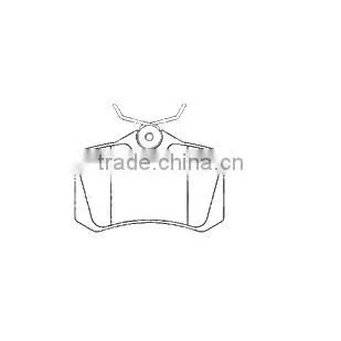 Rear Axle Semi-metal Brake Pads for Audi