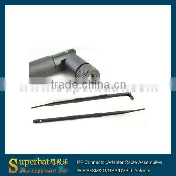 2.4GHz 9dBi Omni WiFi antenna RP-SMA Plug for wireless router 9dbi wifi antenna