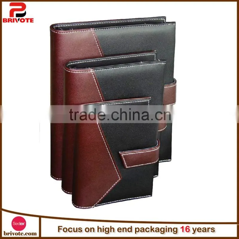Hardcover notebook with pen/Spiral notebookk/PU leather notebook
