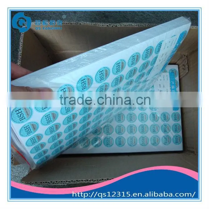 Self-adhesive scratch off label sticker