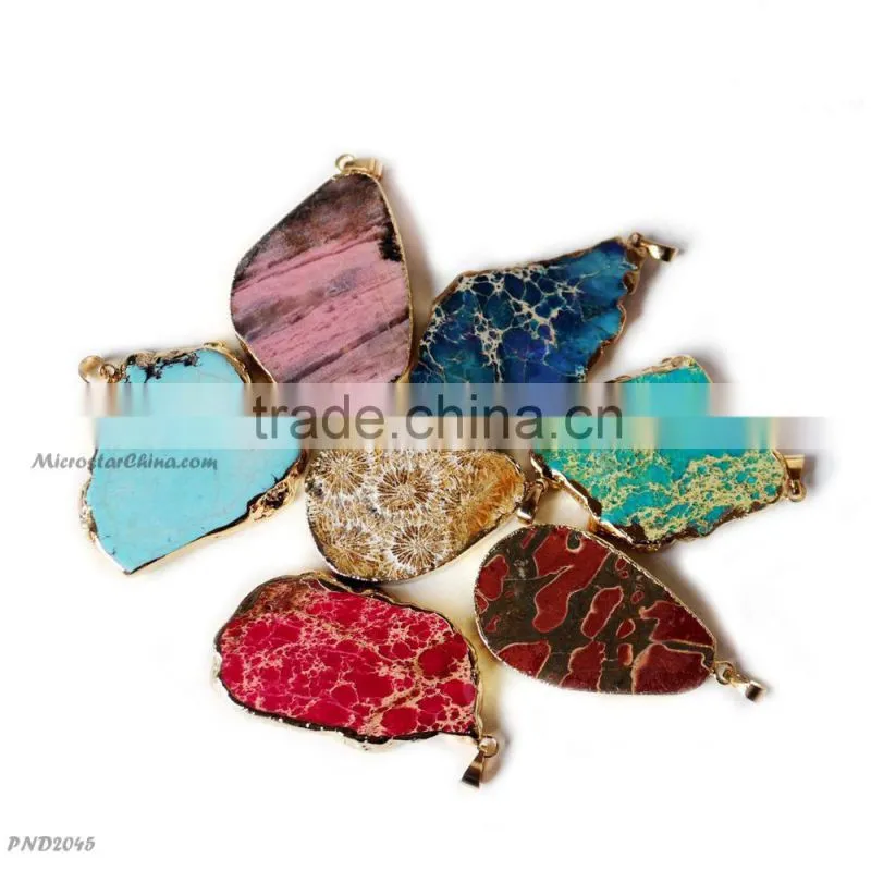 2015 Good Quality Fade Purple Color Drusy Pendant