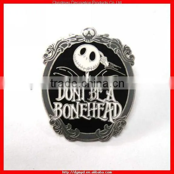 Top quantity metal badge with safety pin for sport items (KMS-2047)