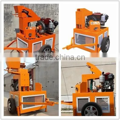 HR1-20 small construction equipment for clay mobile hydraform interlocking brick making machine price
