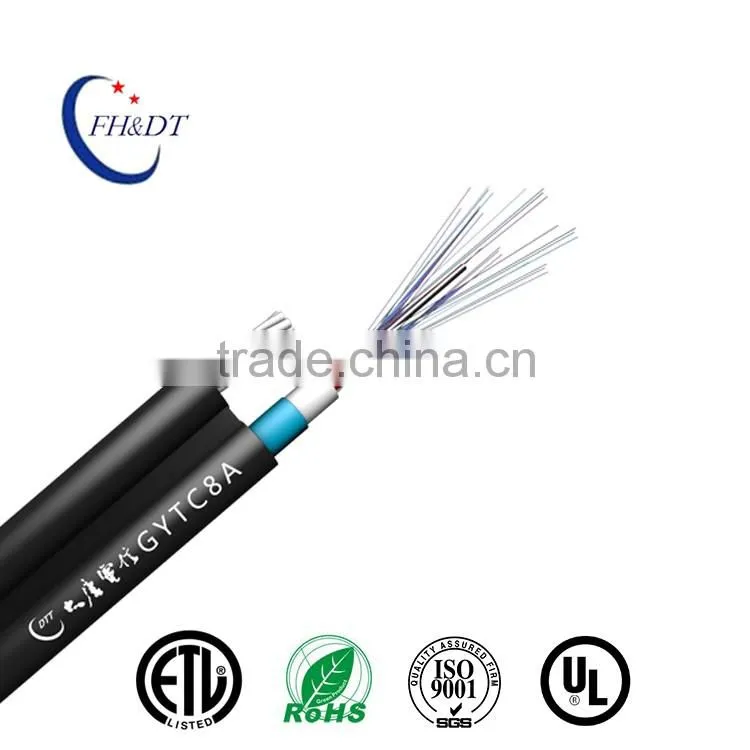 Made in China GYTC8A stranded loose tube single jacket self-supporting figure-8 optical fiber cable