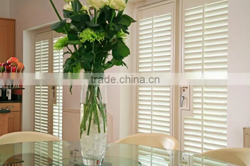 Vinyl PVC sliding Patio door shutters
