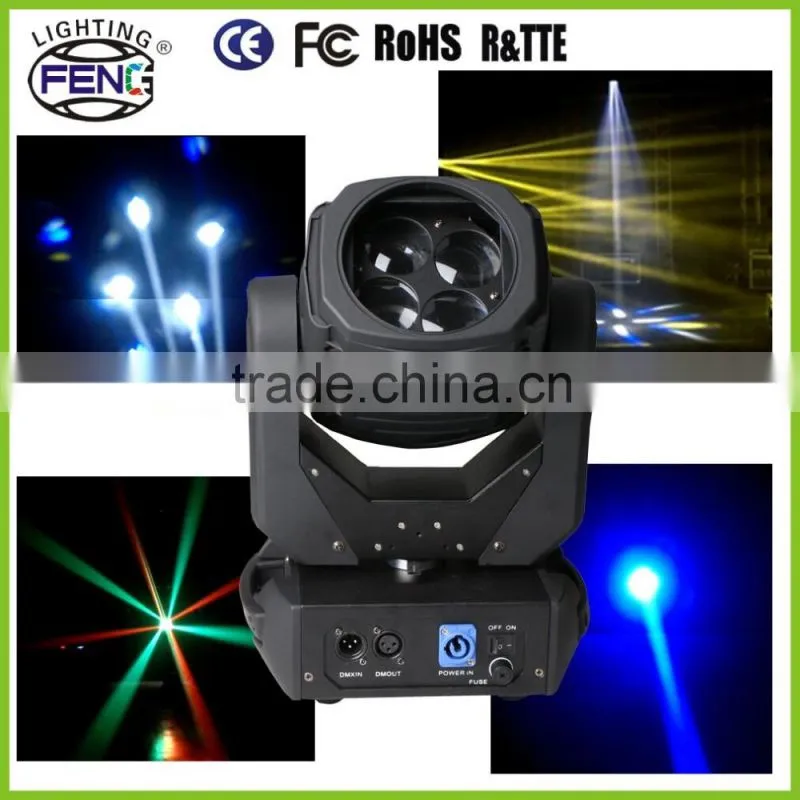 4 Controllable led beam chips 100w super beam moving head disco dj used stage lighting