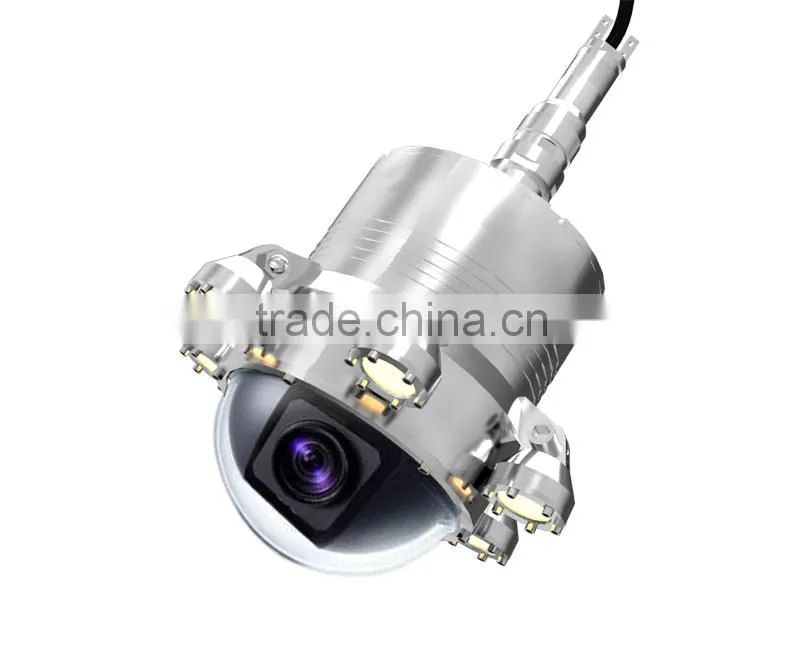 IP network borehole 360 degree camera with LED Light Source