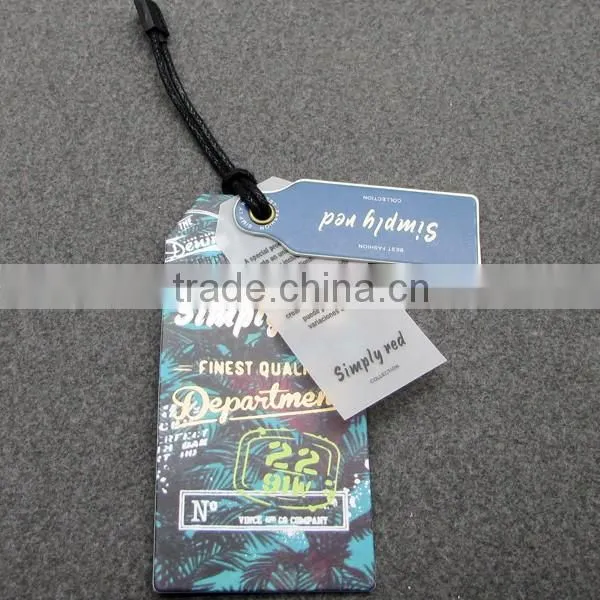 Wine Bottle Fashion denim tag Cardboard Tag